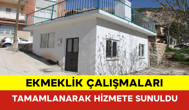 Ekmeklik Çalışmaları Tamamlanarak Hizmete Sunuldu