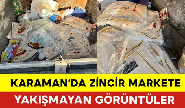 Karaman’da Zincir Markete Yakışmayan Görüntü