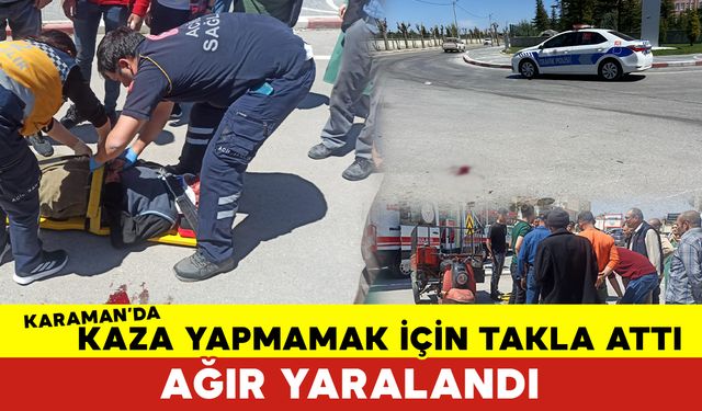 Kaza Yapmamak İçin Direksiyonu Kırdı Ağır Yaralandı