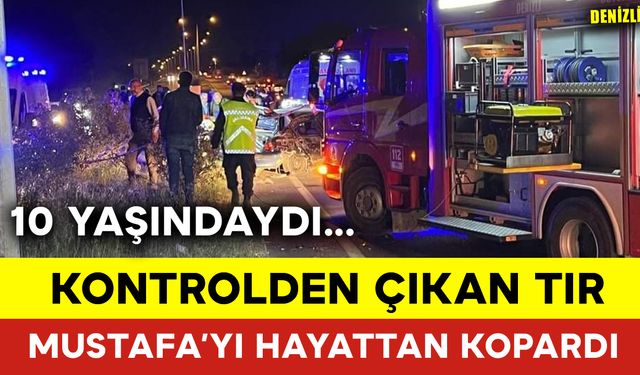 Kontrolden Çıkan Tır 10 Yaşındaki Çocuğu Hayattan Kopardı