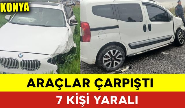 Konya'da Kazada 7 Kişi Yaralandı