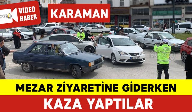 Mezar Ziyaretine Giderken Kaza Yaptılar