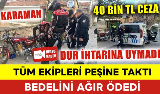 Motorla Polisten Kaçmanın Bedelini Ağır Ödedi