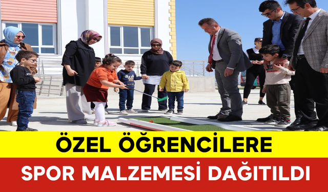 Özel Öğrencilere Spor Malzemesi Dağıtıldı