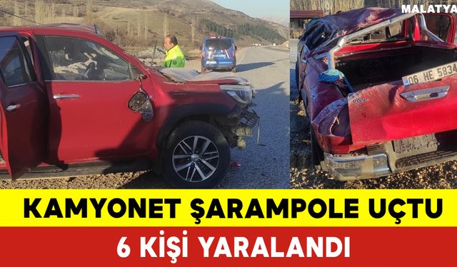 Şarampole Uçan Kamyonda 6 Kişi Yaralandı