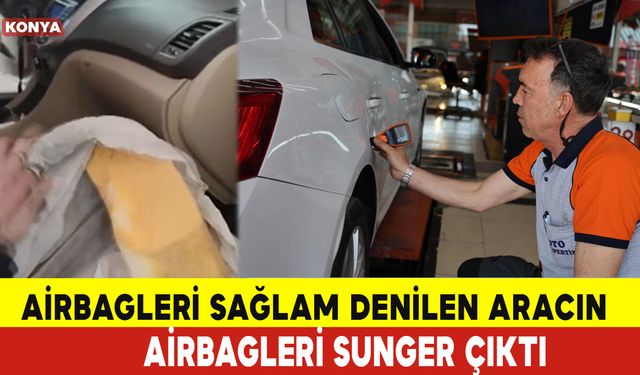 Airbagleri Sağlam Denilen Aracın Airbagleri Sunger Çıktı