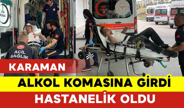 Alkol Komasına Girdi Hastanelik Oldu