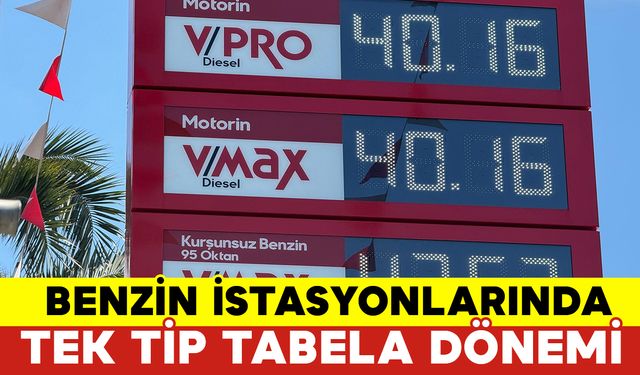 Benzin İstasyonlarında Fiyat Tabelaları Değişti