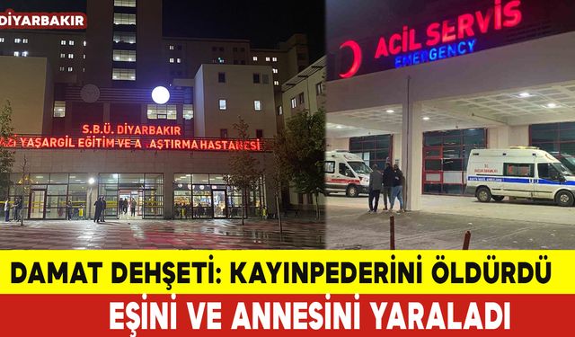 Damat Dehşeti: Kayınpederini Öldürdü Eşini ve Annesini Yaraladı