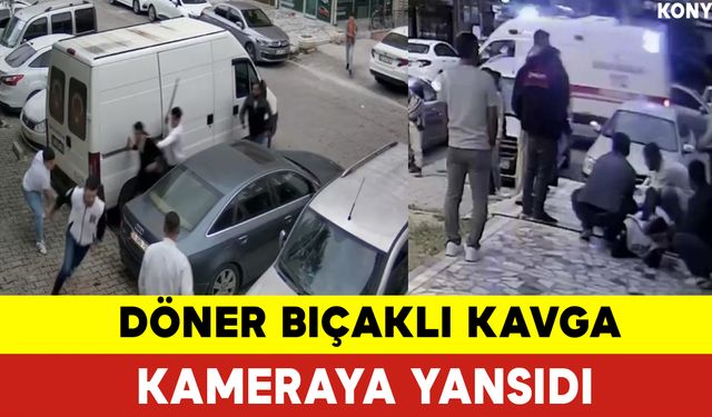 Döner Bıçaklı Kavga Kamerada