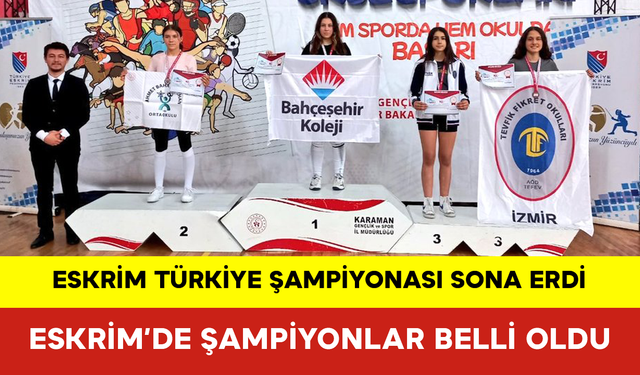 Eskrim’de Şampiyonlar Belli Oldu