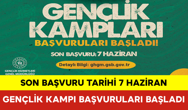 Gençlik Kampı Başvuruları Başladı