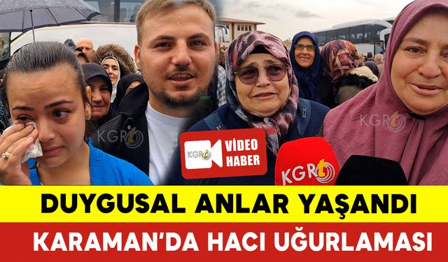 Hacılar Uğurlanırken Duygusal Anlar Yaşandı