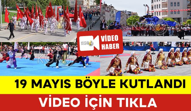 Karaman 19 Mayıs Kutlamalarından Renkli Görüntüler