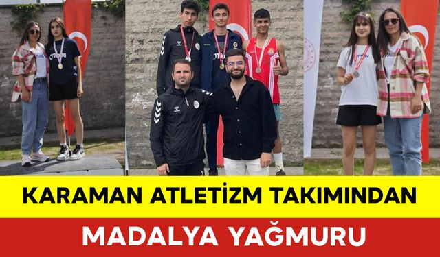 Karaman Atletizm Takımından Madalya Yağmuru