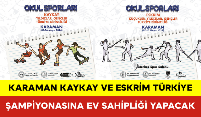 Karaman, Okul Sporlarında 2 Türkiye Şampiyonasına Ev Sahipliği Yapacak