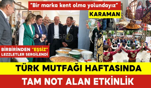 Karaman’da Türk Mutfağı Haftası’nda Tam Not Alan Etkinlik