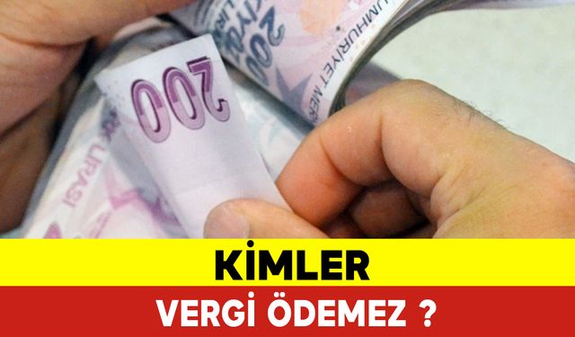 Kimler Vergi Ödemez?