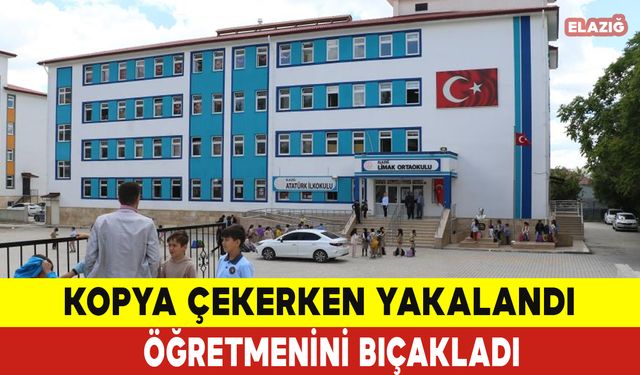 Kopya Çekerken Yakalandı Öğretmenini Bıçakladı