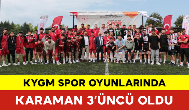 KYGM Spor Oyunlarında Karaman 3’üncü Oldu