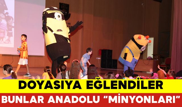 Minyonlar İle Çocuklar Doyasıya Eğlendi