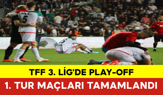 TFF 3. Lig'de Play-Off 1. Tur Maçları Tamamlandı