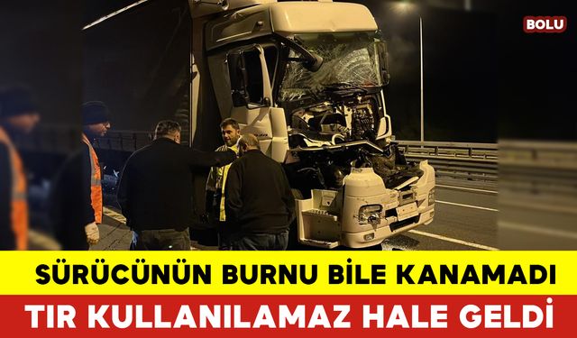 Tır Kağıt Gibi Ezildi Sürücünün Burnu Bile Kanamadı