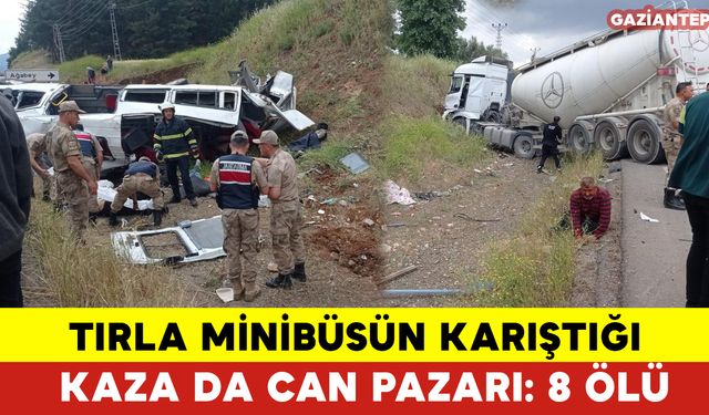 Tırla Minibüsün Karıştığı Kaza Da Can Pazarı: 8 Ölü