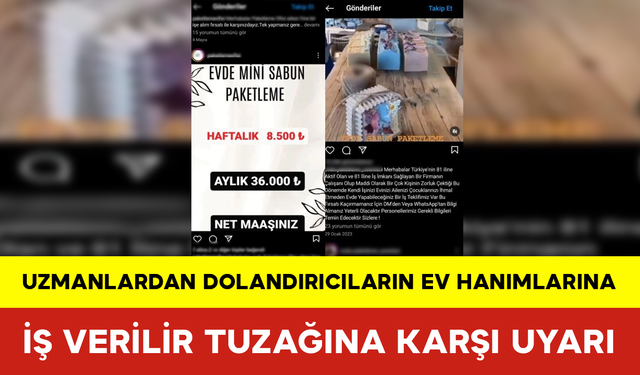 Uzmanlardan ‘Ev Hanımlarına İş Verilir’ Tuzağına Uyarı