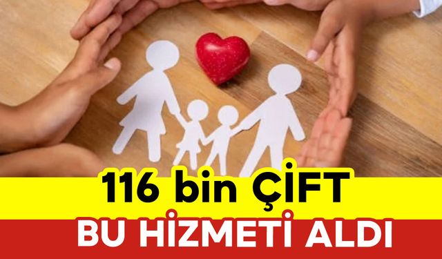 116 Bin Çift Bu Hizmetten Yararlandı