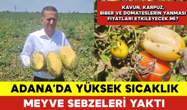 Adana’da Yüksek Sıcaklık Meyve Sebzeleri Yaktı