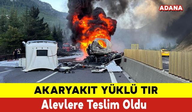 Akaryakıt Yüklü Tır Alevlere Teslim Oldu