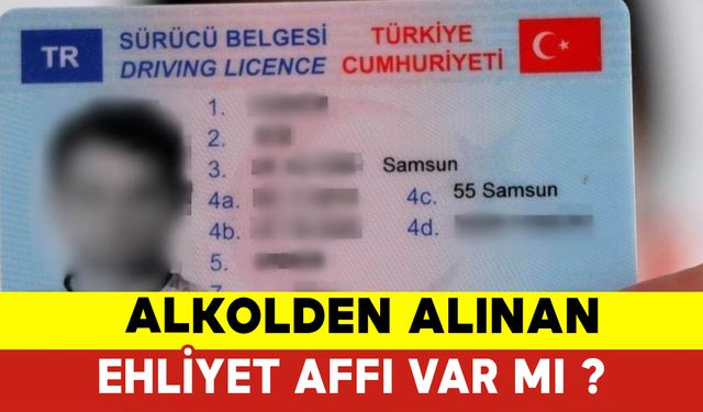 Alkolden Alınan Ehliyet Affı Var mı?