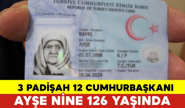 Amasyalı Ayşe Nine 126 Yaşında