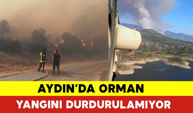 Aydın’da Orman Yangını Durdurulamıyor