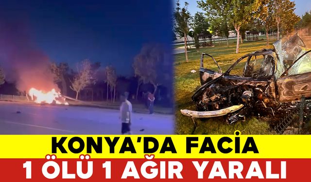 Aydınlatma Direğine Çarptı: 1 Ölü 1 Ağır Yaralı