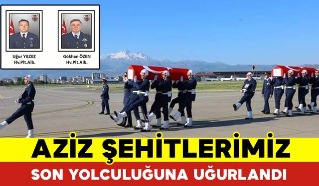 Aziz Şehitler Son Yolculuğuna Uğurlandı