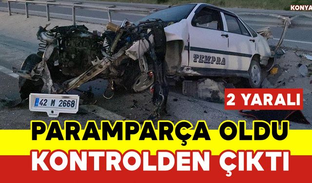 Bariyerlere Çarptı Paramparça Oldu