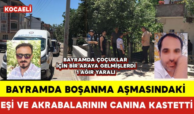 Bayramda Boşanma Aşmasındaki Eşi ve Akrabalarının Canına Kastetti