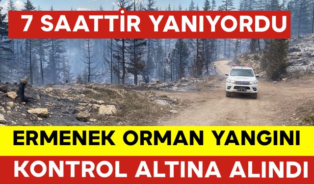 Ermenek Orman Yangını Kontrol Altına Alındı