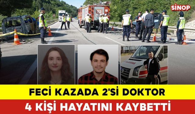 Feci Kazada 2'si Doktor 4 Kişi Hayatını Kaybetti