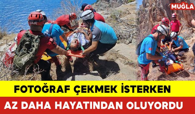 Fotoğraf Çekmek İsterken Az Daha Hayatından Oluyordu