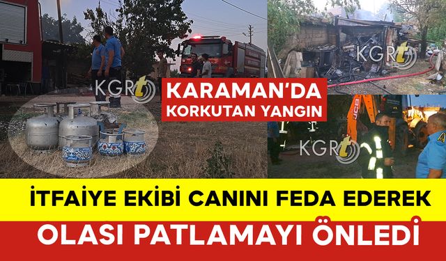 İtfaiye Ekibi Canını Feda Ederek Yangında Olası Patlamayı Önledi