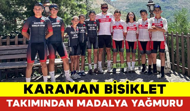 Karaman Bisiklet Takımı Erzincan’dan Madalyalarla Döndü