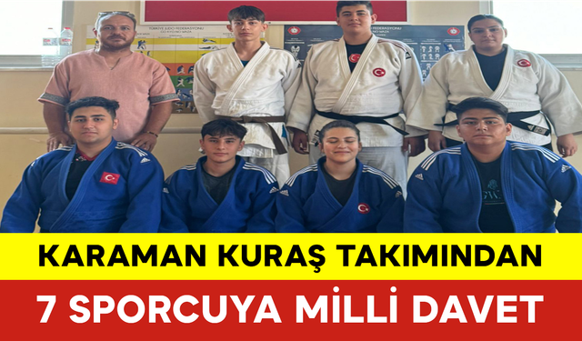 Karaman Kuraş Takımından 7 Sporcuya Milli Davet