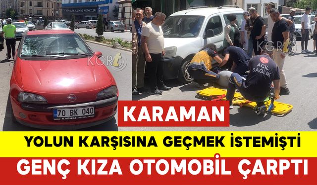 Karaman’da 19 Yaşındaki Gence Otomobil Çarptı