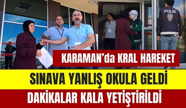 Sınava Yanlış Okula Gelen Engelli Vatandaşı Dakikalar Kala Sınava Yetiştirdi