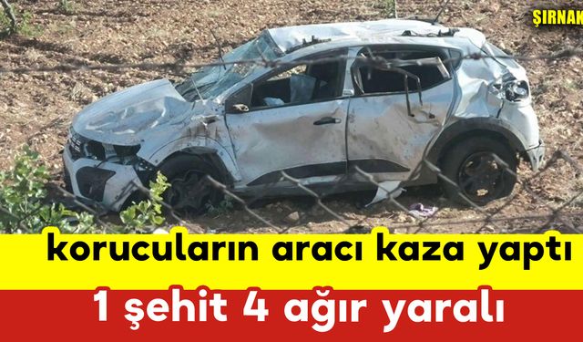 Korucular Kaza Yaptı: 1 Şehit 4 Ağır Yaralı