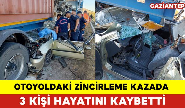 Otoyoldaki Zincirleme Kazada 3 Kişi Hayatını Kaybetti