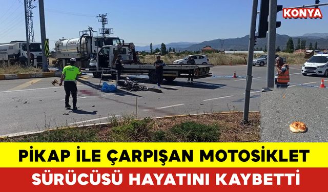 Pikap İle Çarpışan Motosiklet Sürücüsü Hayatını Kaybetti